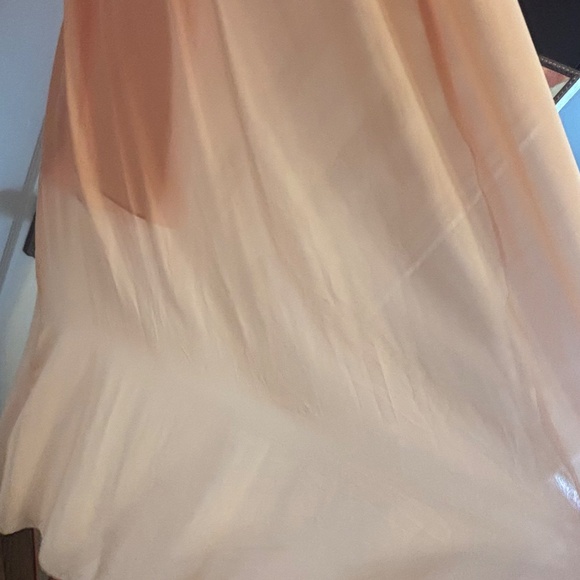 Gianni Bini Peach Maxi Dress Size M - Picture 6 of 7